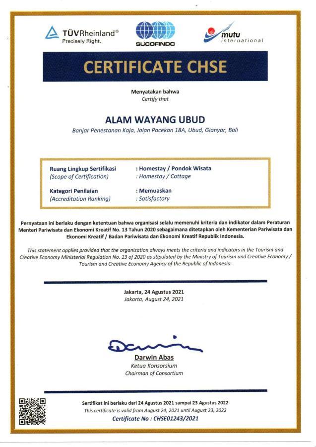 Alam Wayang Ubud - Chse Certified Εξωτερικό φωτογραφία